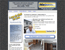 Tablet Screenshot of macsrvandhomerepair.com